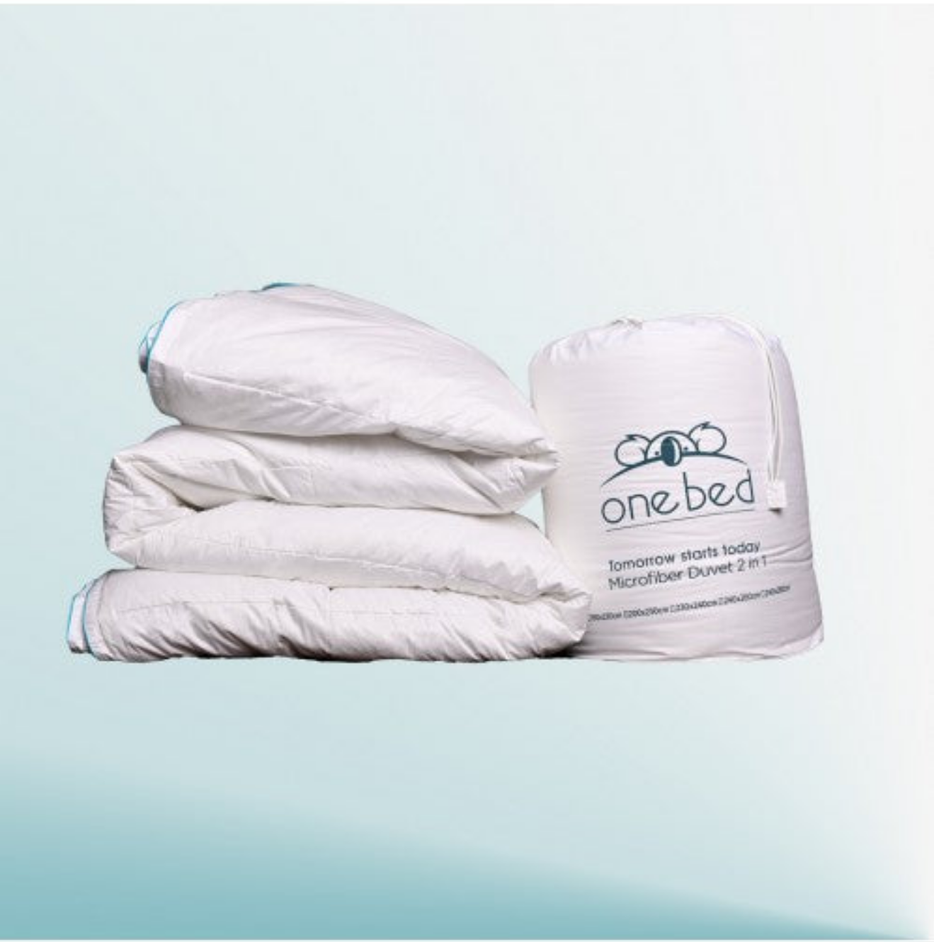PACK NUIT DOUCE : Couette Modulable 4 Saisons + Ensemble Housse Couette En Satin De Coton