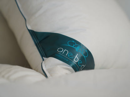 PACK DUO : 2 OREILLERS ONEBED EN DUVET DE CANARD BLANC NEUF / CONFORT HÔTEL