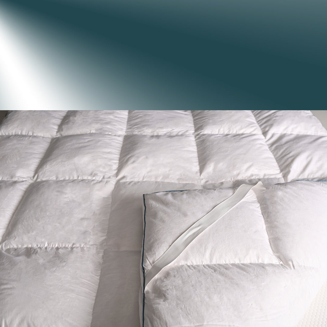 SURMATELAS ONEBED NATUREL, 90% PLUMETTES 10% DUVET DE CANARD BLANC / CONFORT HÔTEL