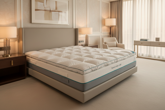 SURMATELAS ONEBED NATUREL, 90% PLUMETTES 10% DUVET DE CANARD BLANC / CONFORT HÔTEL