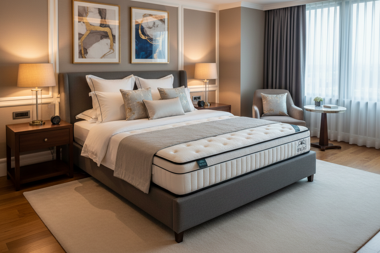 LE MATELAS UNIVERSEL ONEBED HYBRID + PROTÈGE MATELAS IMPERMÉABLE OFFERT.