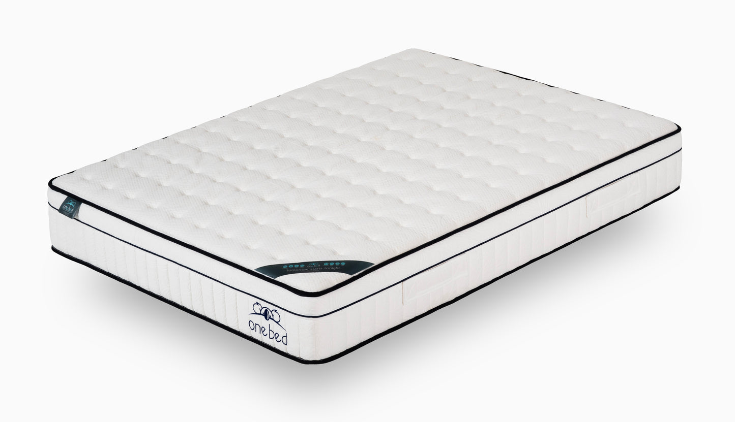 LE MATELAS UNIVERSEL ONEBED HYBRID + PROTÈGE MATELAS IMPERMÉABLE OFFERT.