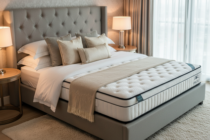 LE MATELAS UNIVERSEL ONEBED HYBRID + PROTÈGE MATELAS IMPERMÉABLE OFFERT.